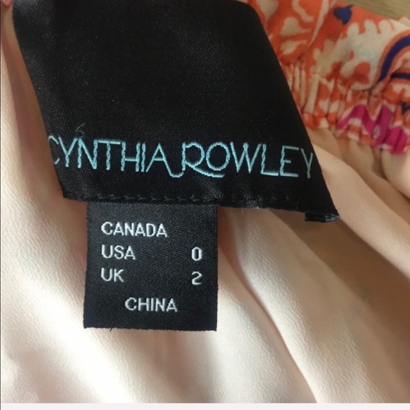 Cynthia Rowley Off-The-Shoulder Paisley Dress Size 0 - Picture 6 of 8